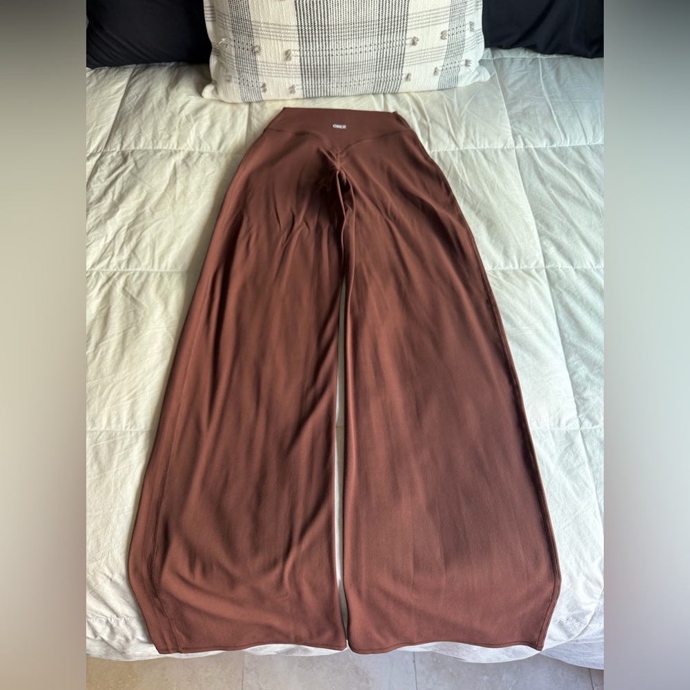 ONER ACTIVE Soft motion Brown High-Waisted straight leg bottoms- XS reg length - Picture 2 of 5